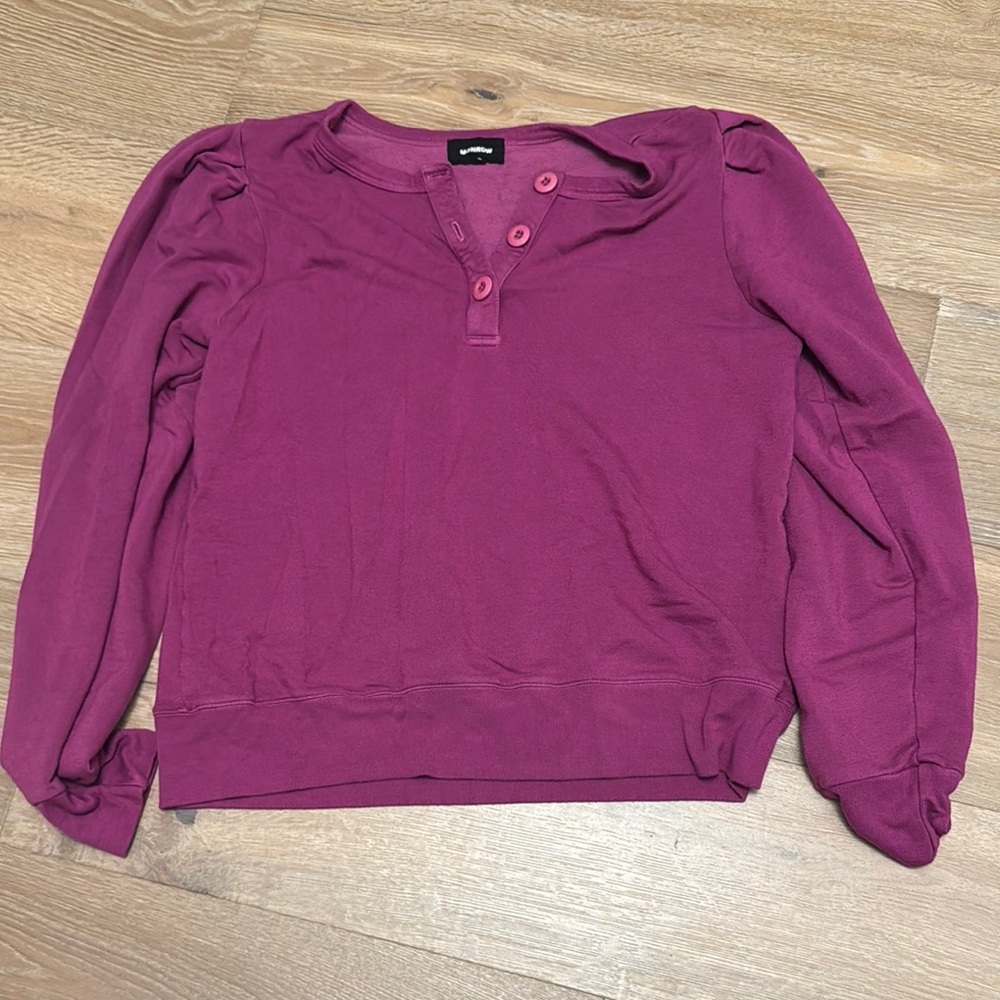 Stylish Magenta Long Sleeve Top